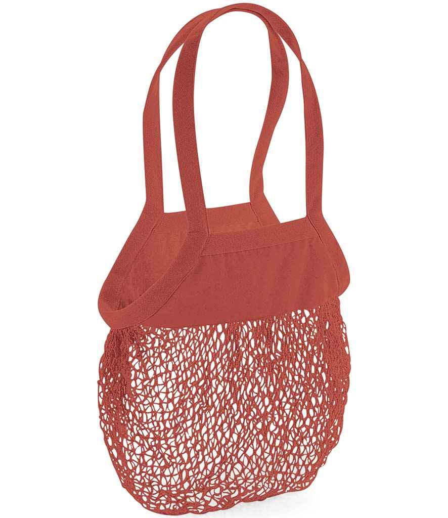 Westford Mill Organic Cotton Mesh Grocery Bag | Orange Rust