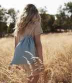 Westford Mill Organic Cotton In Conversion Gymsac | Dusty Blue