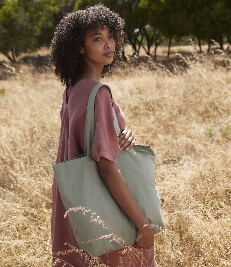 Westford Mill Organic Cotton In Conversion Maxi Bag for Life | Dusty Green