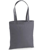 Westford Mill Premium Cotton Tote Bag | Graphite Grey