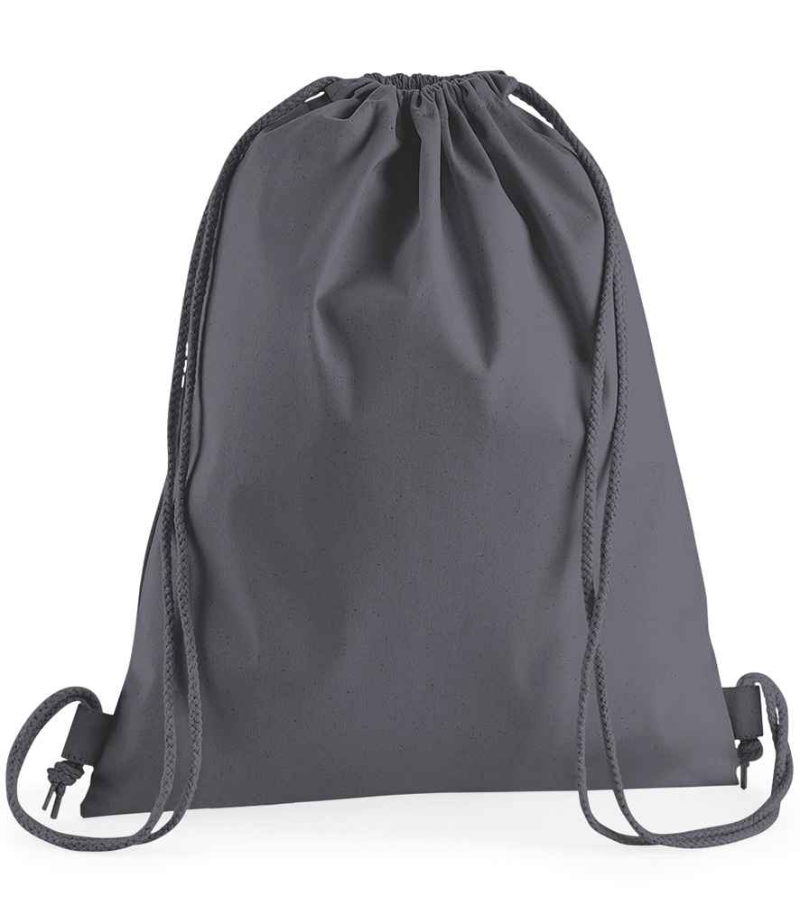Westford Mill Premium Cotton Gymsac | Graphite Grey