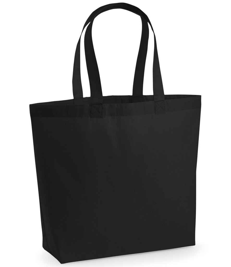 Westford Mill Premium Cotton Maxi Tote Bag | Black