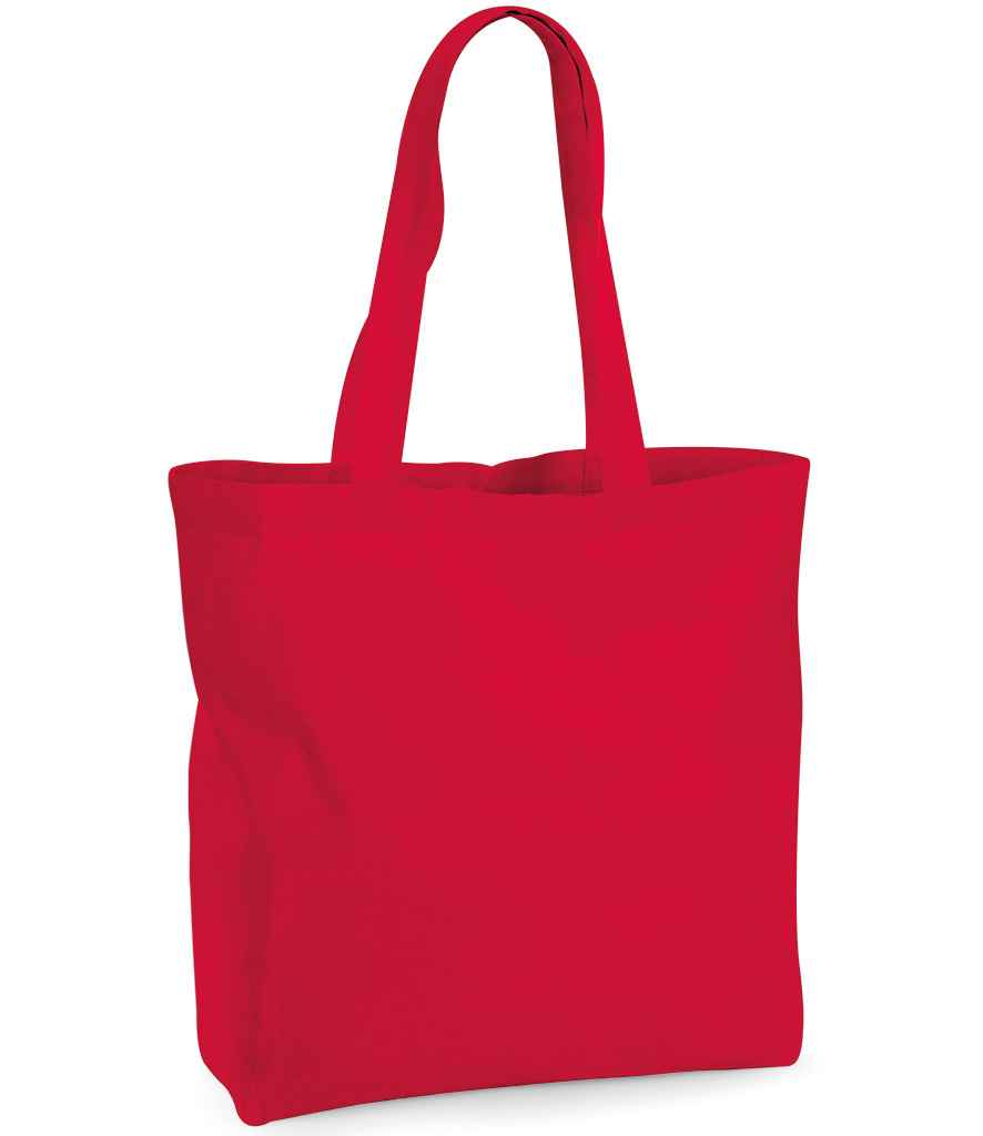 Westford Mill Organic Premium Cotton Maxi Tote Bag | Classic Red
