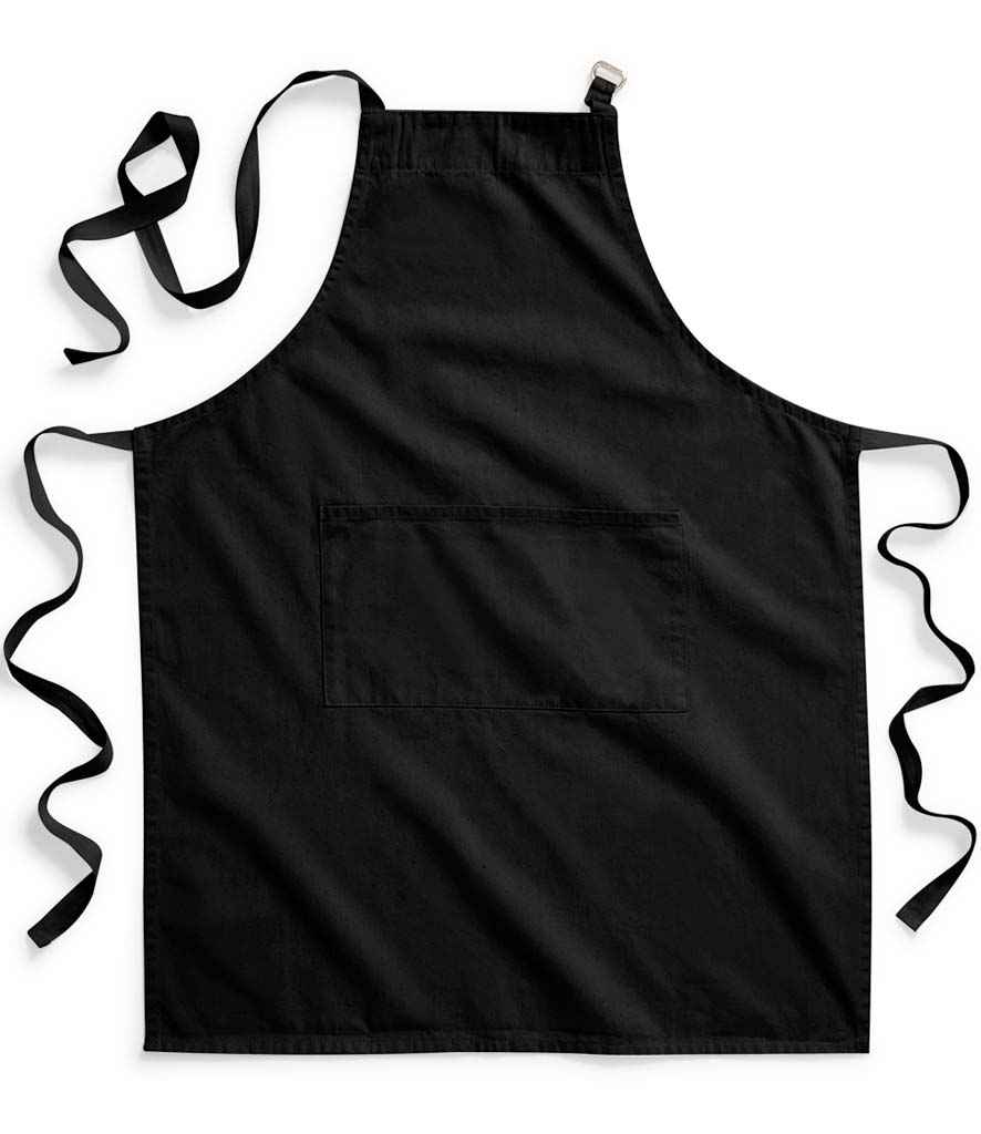 Westford Mill Fairtrade Adult Craft Apron | Black