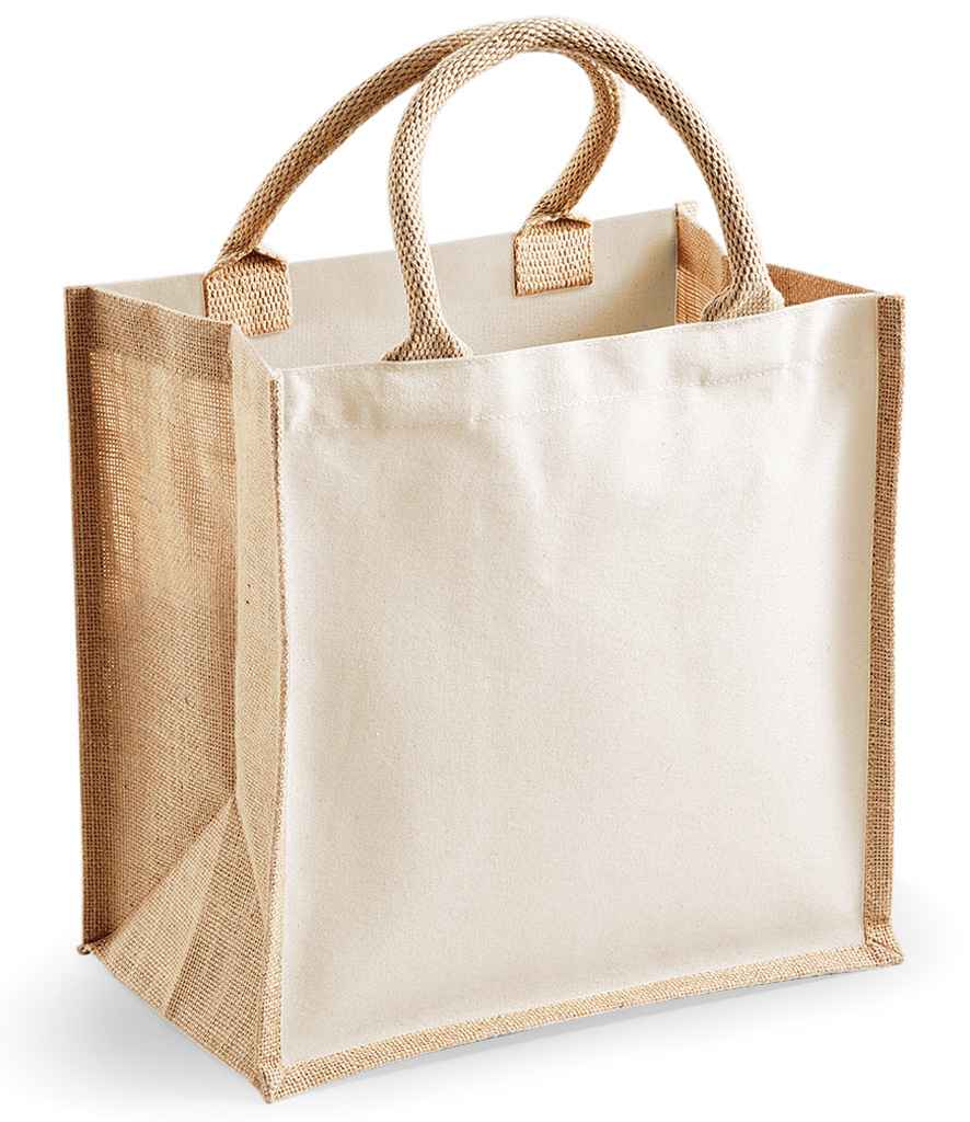 Westford Mill Printers Midi Jute Tote Bag | Natural