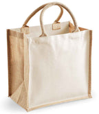 Westford Mill Printers Midi Jute Tote Bag | Natural