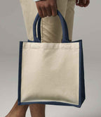 Westford Mill Printers Midi Jute Tote Bag | Navy