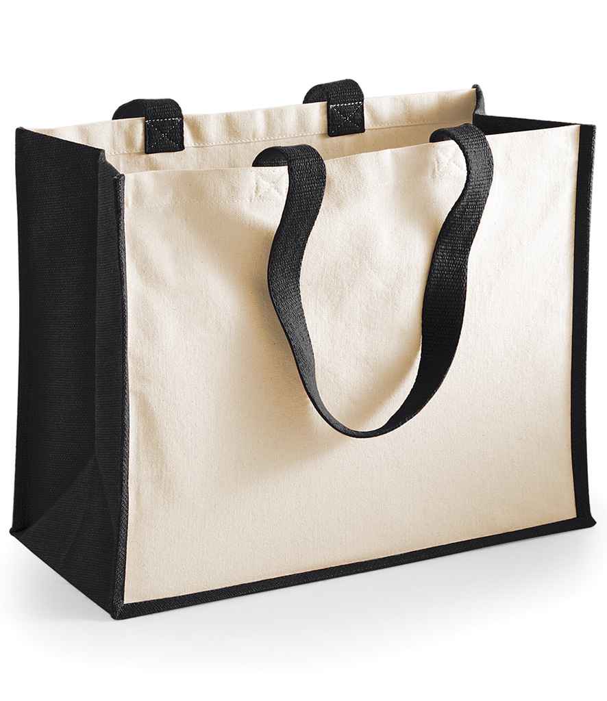 Westford Mill Printers Jute Classic Shopper | Black