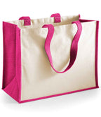 Westford Mill Printers Jute Classic Shopper | Fuchsia