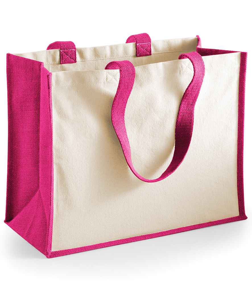 Westford Mill Printers Jute Classic Shopper | Fuchsia