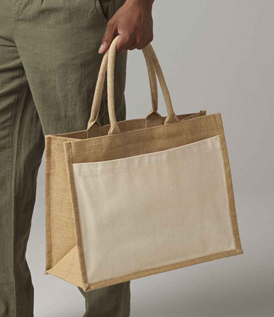 Westford Mill Pocket Jute Shopper | Natural