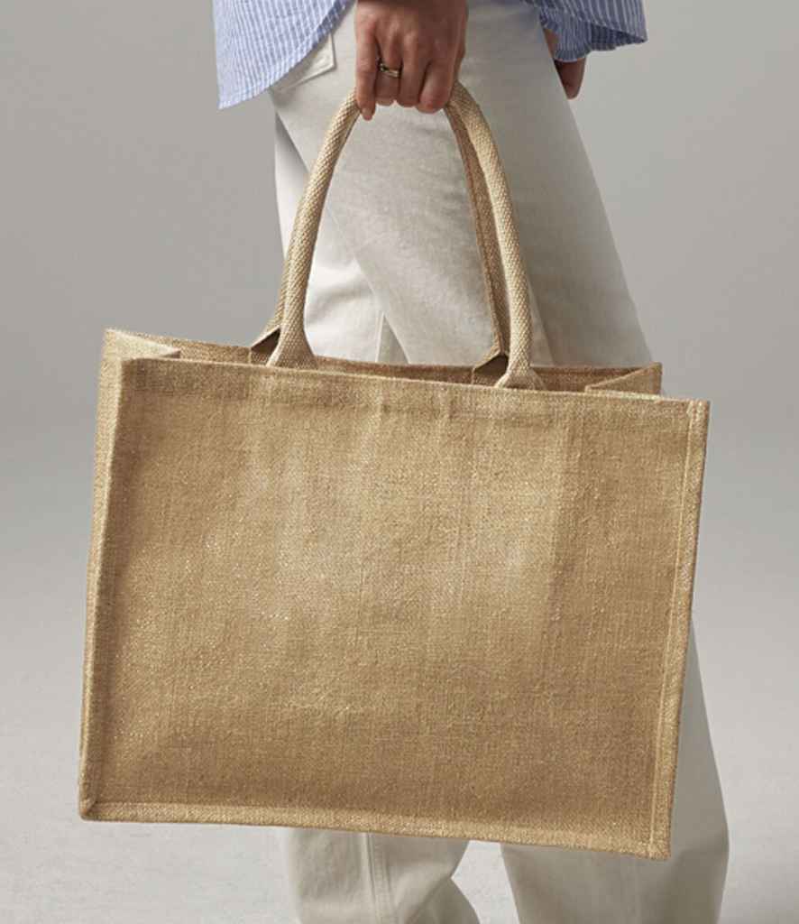 Westford Mill Shimmer Jute Shopper | Natural Gold