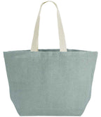 Westford Mill Soft Washed Jute Beach Bag | Duck Egg Blue