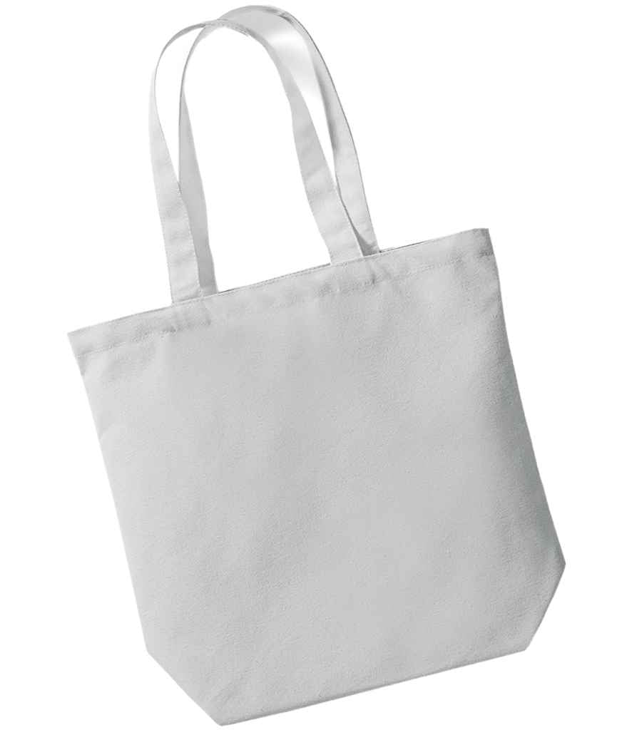 Westford Mill Fairtrade Cotton Camden Shopper | Light Grey