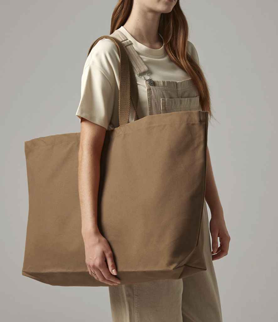 Westford Mill Oversized Canvas Tote Bag | Caramel