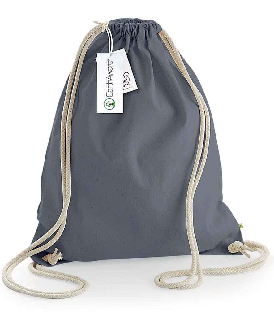Westford Mill EarthAware® Organic Gymsac | Graphite Grey