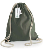 Westford Mill EarthAware® Organic Gymsac | Olive Green