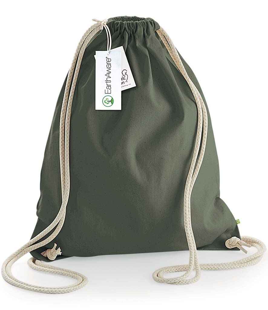 Westford Mill EarthAware® Organic Gymsac | Olive Green