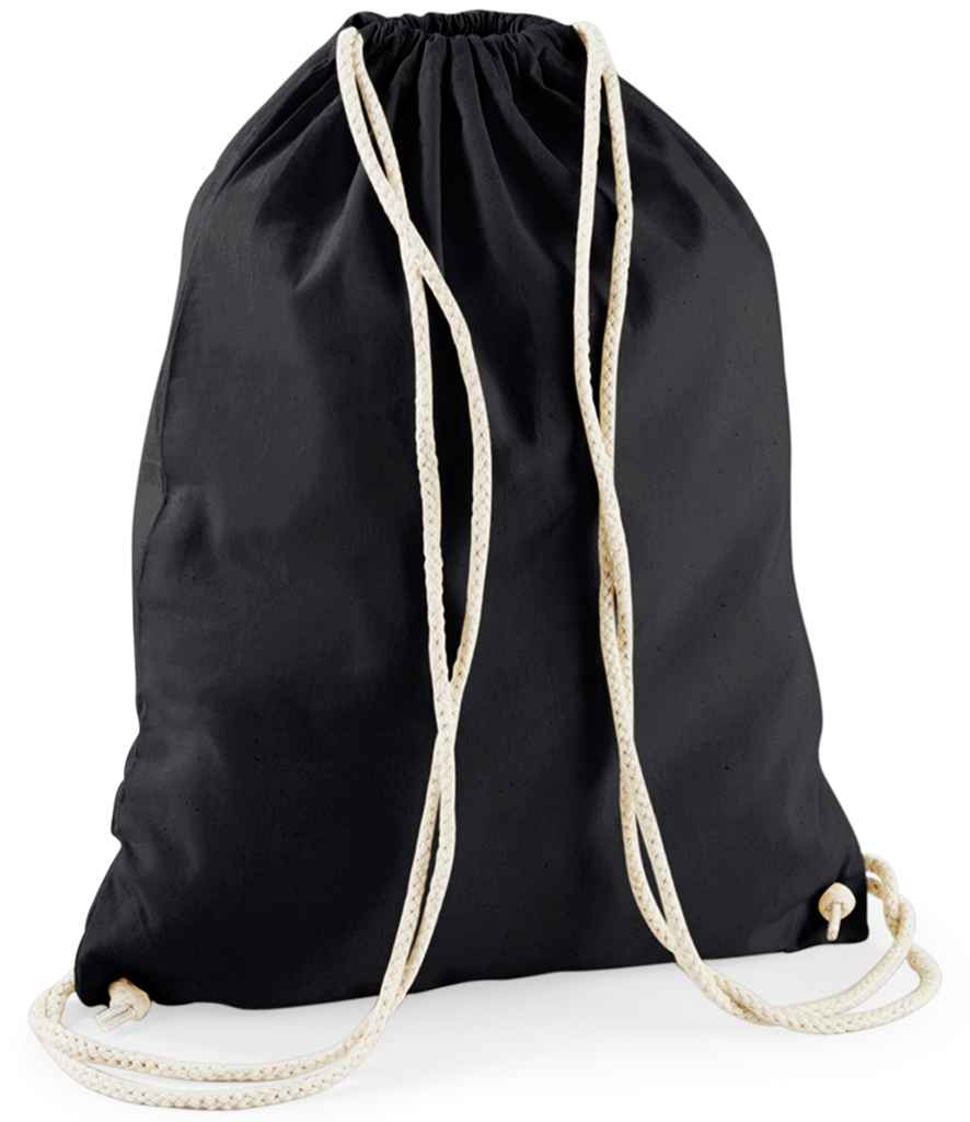 Westford Mill Recycled Cotton Gymsac | Black