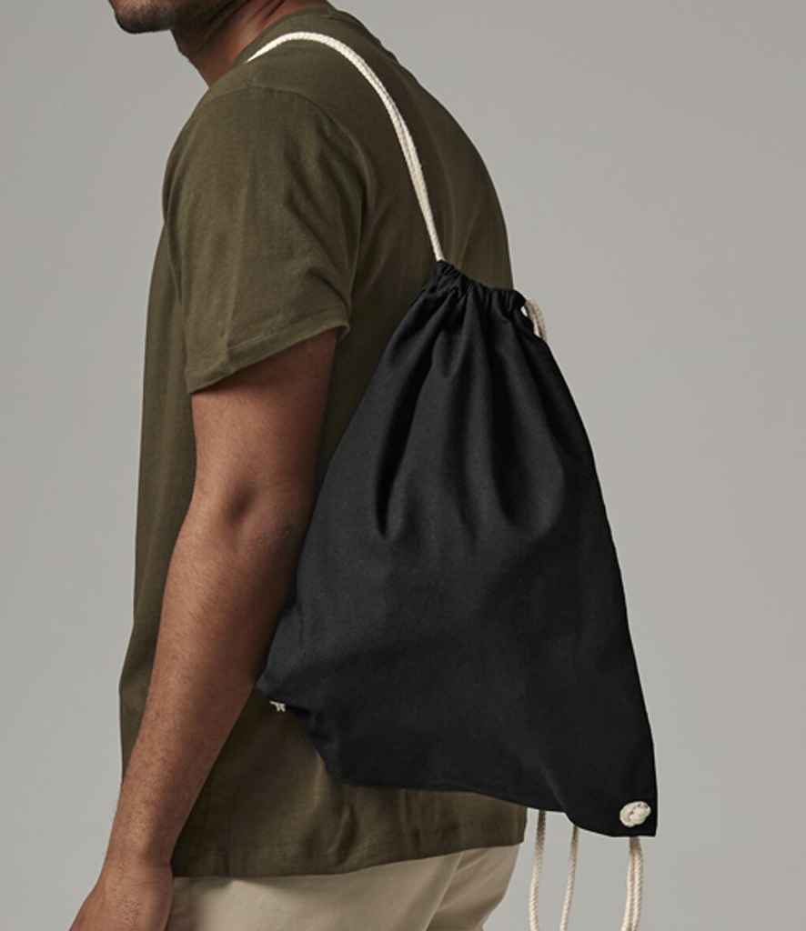 Westford Mill Recycled Cotton Gymsac | Black