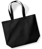 Westford Mill Recycled Cotton Maxi Tote Bag | Black