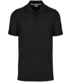 WK Designed to Work Anti-Bacterial Piqué Polo Shirt | Black
