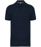 WK Designed to Work Anti-Bacterial Piqué Polo Shirt | Navy
