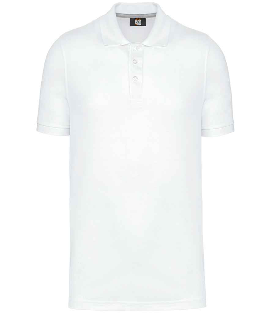 WK Designed to Work Anti-Bacterial Piqué Polo Shirt | White