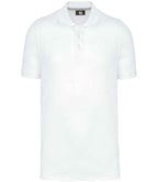WK Designed to Work Anti-Bacterial Piqué Polo Shirt | White