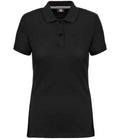WK Designed to Work Ladies Anti-Bacterial Piqué Polo Shirt | Black