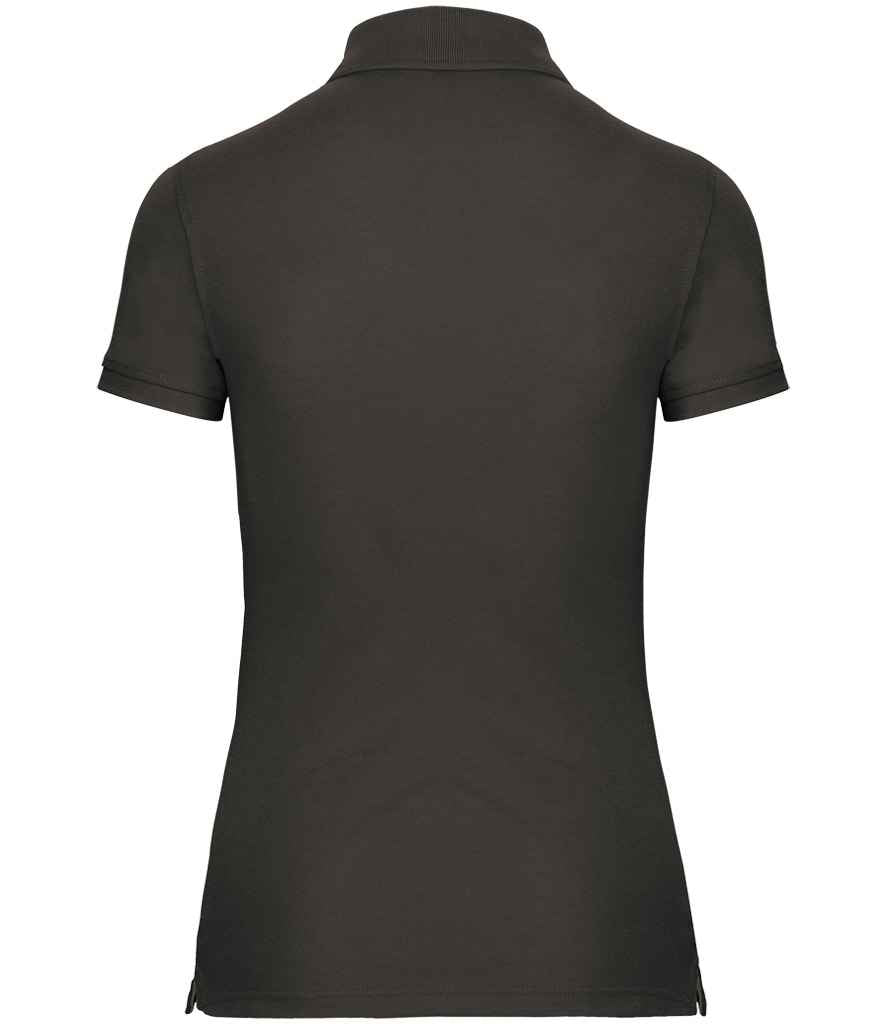 WK Designed to Work Ladies Anti-Bacterial Piqué Polo Shirt | Dark Grey
