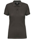 WK Designed to Work Ladies Anti-Bacterial Piqué Polo Shirt | Dark Grey
