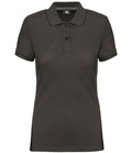 WK Designed to Work Ladies Anti-Bacterial Piqué Polo Shirt | Dark Grey