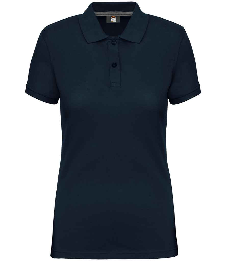 WK Designed to Work Ladies Anti-Bacterial Piqué Polo Shirt | Navy
