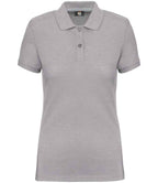 WK Designed to Work Ladies Anti-Bacterial Piqué Polo Shirt | Oxford Grey