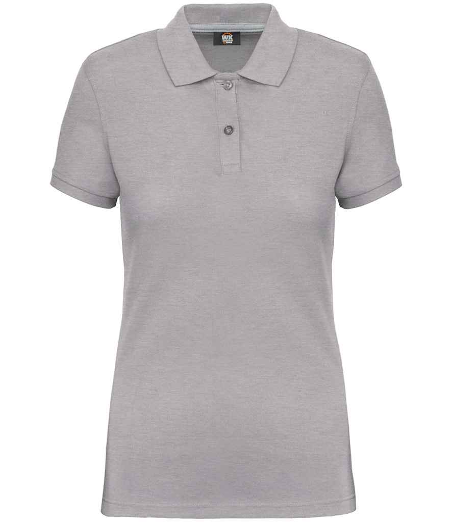 WK Designed to Work Ladies Anti-Bacterial Piqué Polo Shirt | Oxford Grey