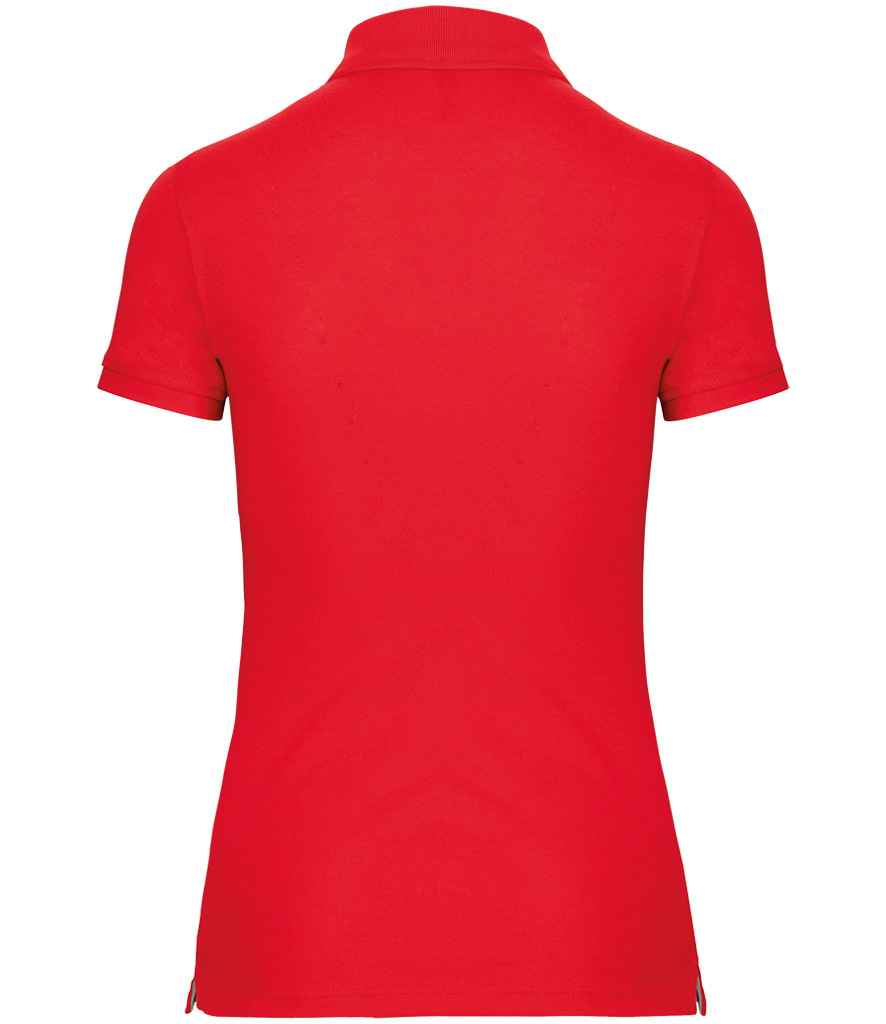 WK Designed to Work Ladies Anti-Bacterial Piqué Polo Shirt | Red