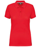 WK Designed to Work Ladies Anti-Bacterial Piqué Polo Shirt | Red