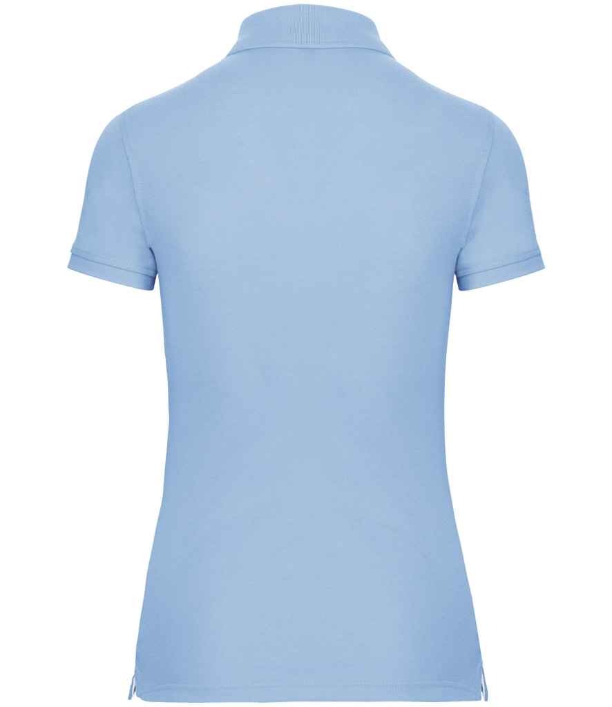 WK Designed to Work Ladies Anti-Bacterial Piqué Polo Shirt | Sky Blue
