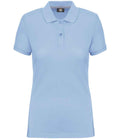 WK Designed to Work Ladies Anti-Bacterial Piqué Polo Shirt | Sky Blue