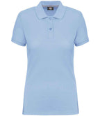 WK Designed to Work Ladies Anti-Bacterial Piqué Polo Shirt | Sky Blue