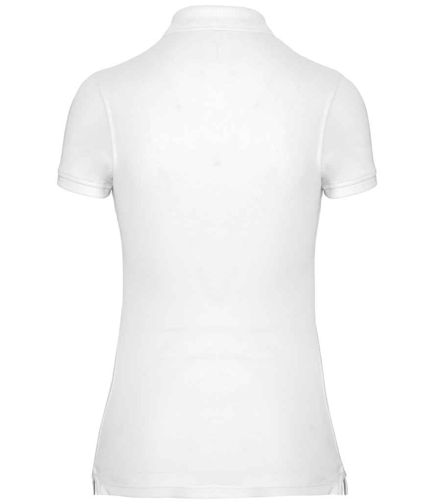 WK Designed to Work Ladies Anti-Bacterial Piqué Polo Shirt | White
