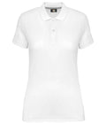 WK Designed to Work Ladies Anti-Bacterial Piqué Polo Shirt | White