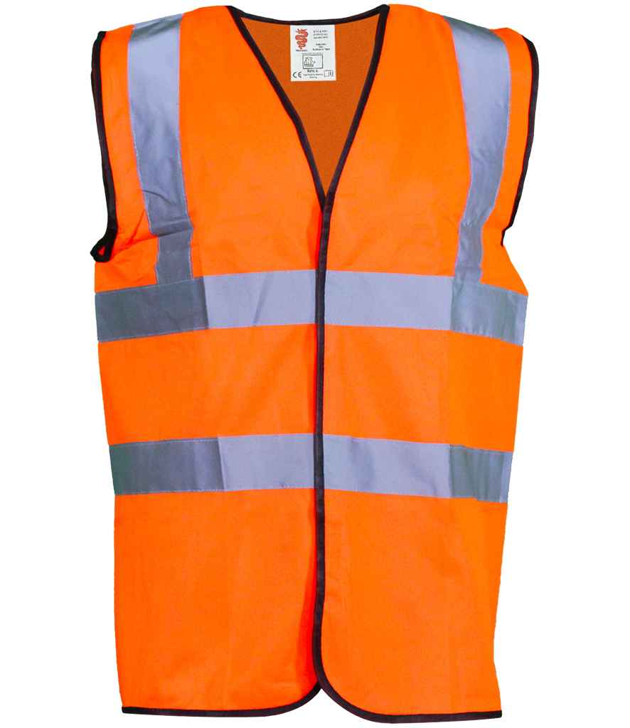 Warrior Hi-Vis Waistcoat | Fluorescent Orange