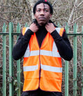 Warrior Hi-Vis Waistcoat | Fluorescent Orange