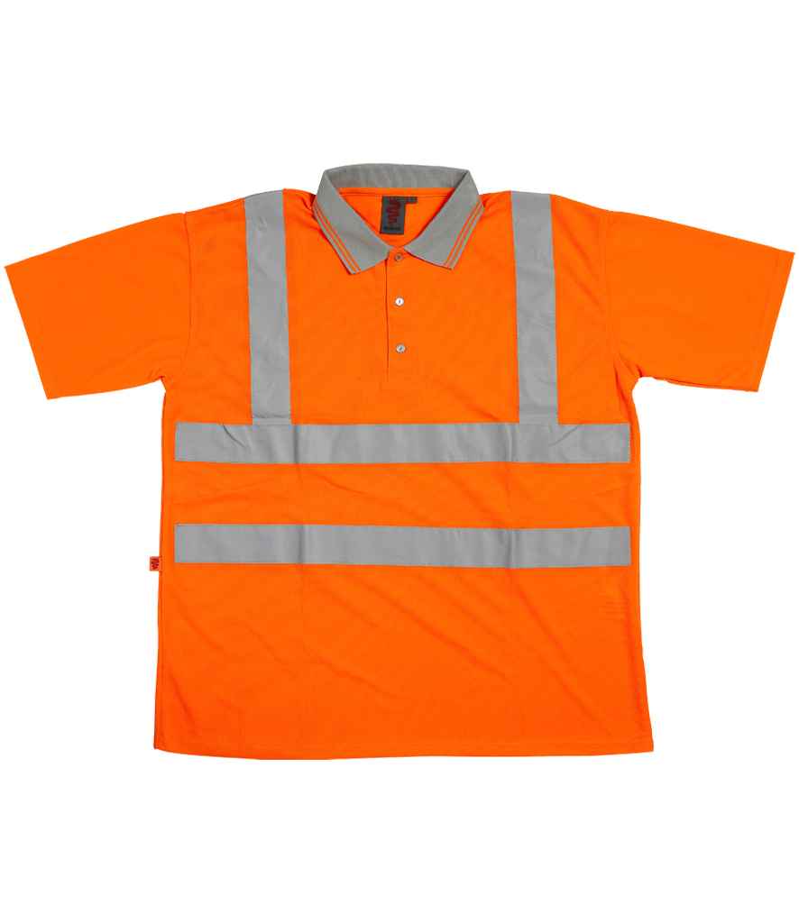 Warrior Hi-Vis Polo Shirt | Fluorescent Orange