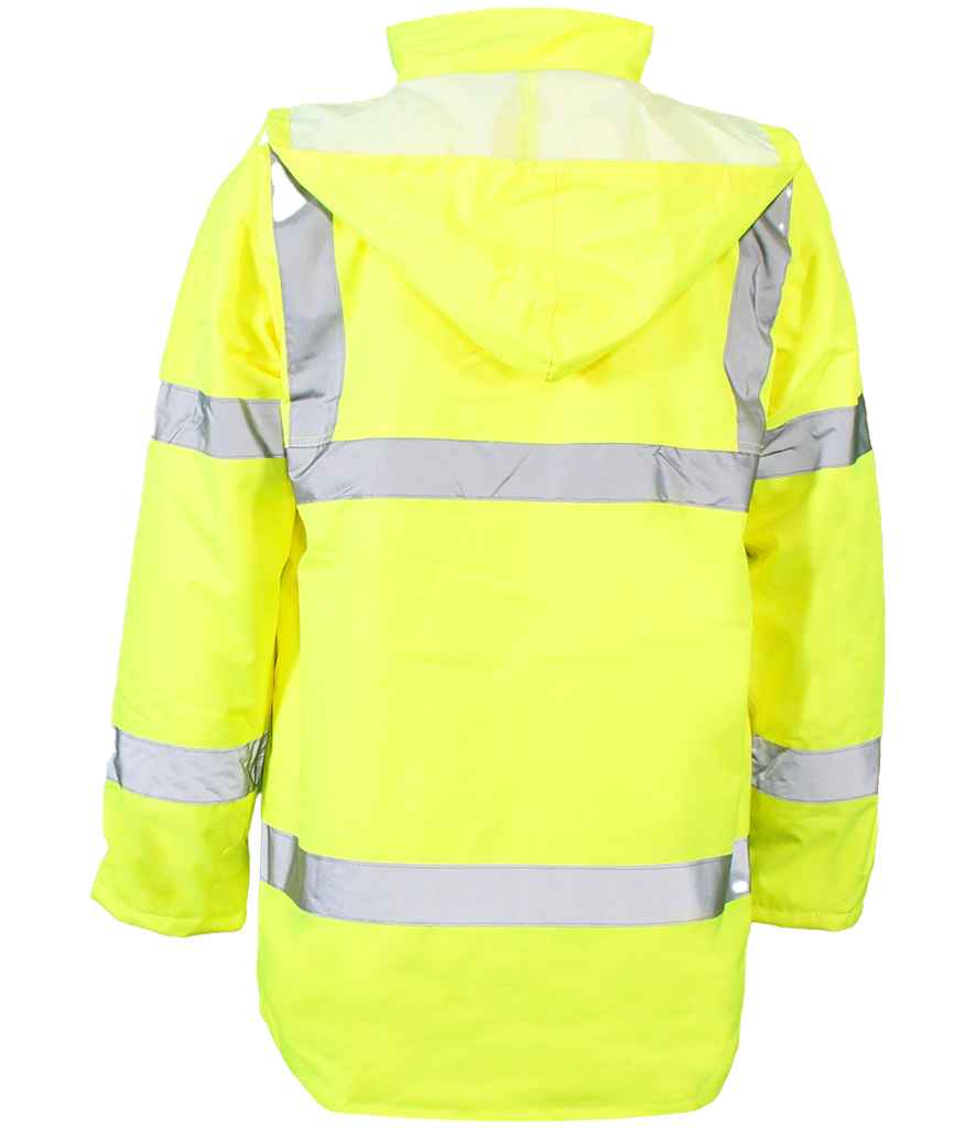 Warrior Hi-Vis Traffic Jacket | Fluorescent Yellow