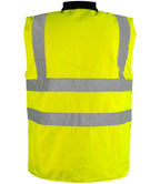 Warrior Hi-Vis Reversible Bodywarmer | Fluorescent Yellow