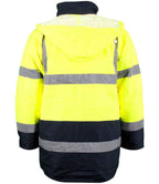 Warrior Hi-Vis Contrast Traffic Jacket | Fluorescent Yellow