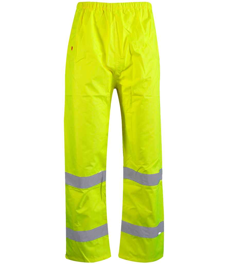Warrior Hi-Vis Overtrousers | Fluorescent Yellow
